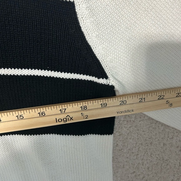 Nautica Men’s Knit Sweater White Blue Size M Nautical Preppy 90’s Y2K. - Picture 5 of 7